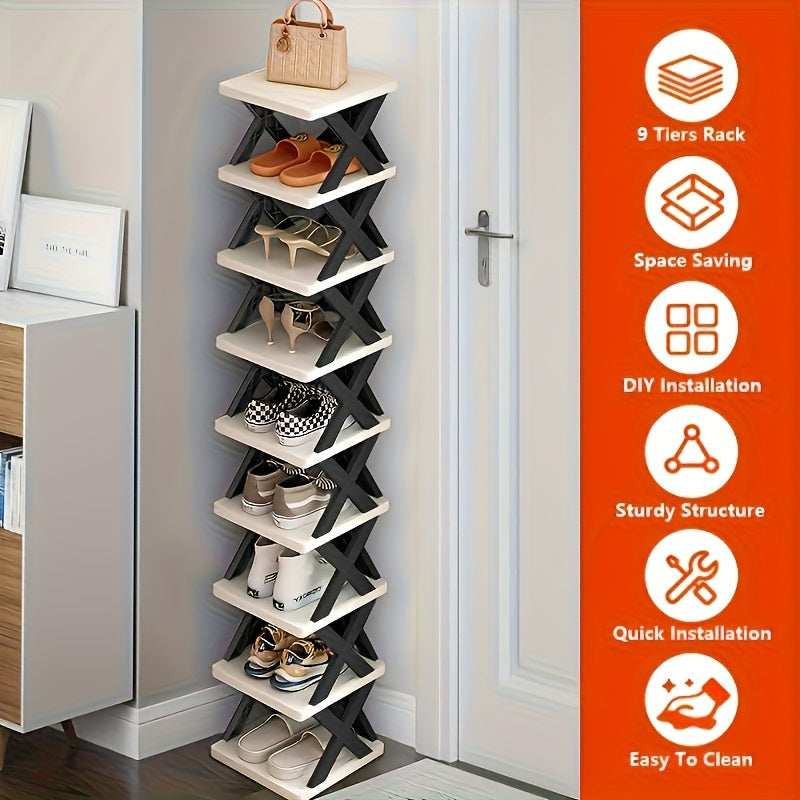 Narrow Shoe Rack Tower | Luvikno