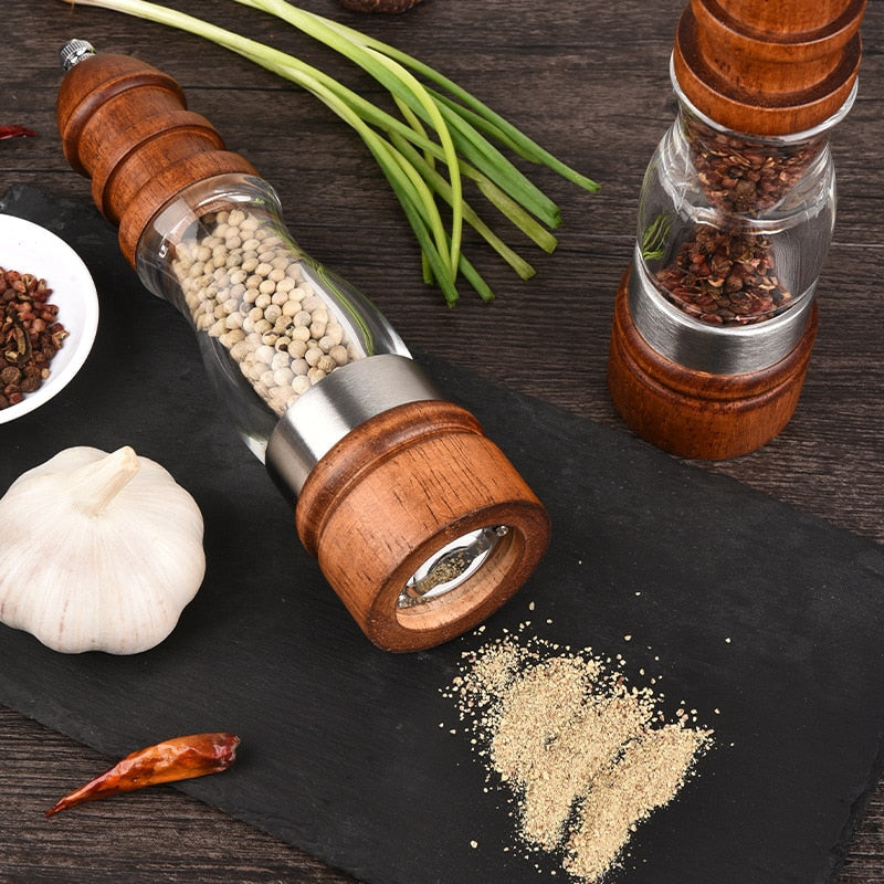 Justerbar grovhet tre salt- og pepperkvern sett tre møller | Luvikno