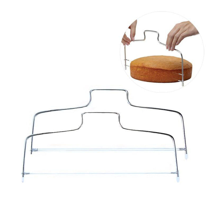 Justerbar tråd kake slicer kake cutter nivåer linje kake brød cutter | Luvikno