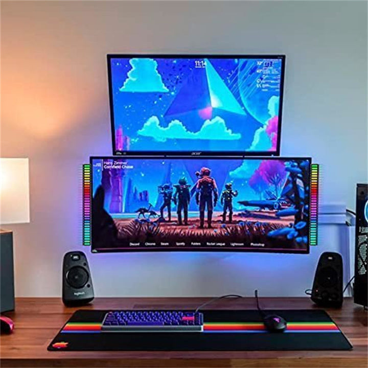 Trådløs lydaktivert RGB lysstripe | Luvikno