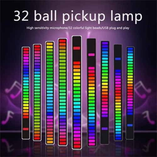 Trådløs lydaktivert RGB lysstripe | Luvikno