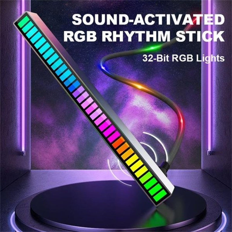 Trådløs lydaktivert RGB lysstripe | Luvikno