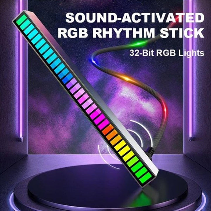 Trådløs lydaktivert RGB lysstripe | Luvikno