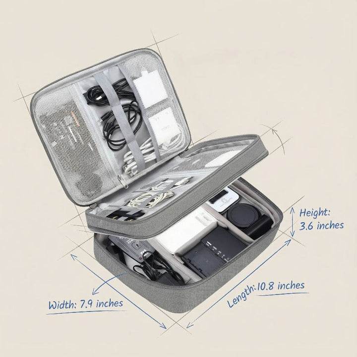Triple Layer Tech Organizer Luvikno