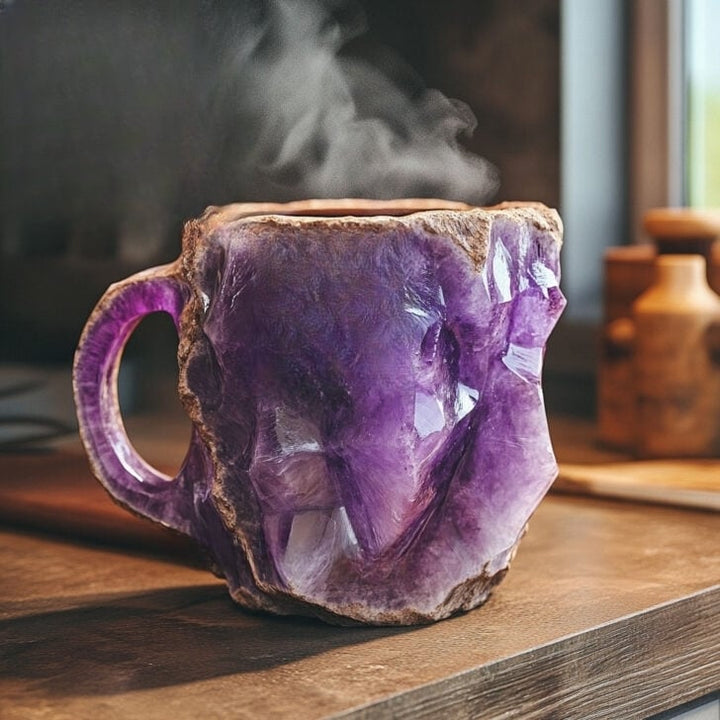 Luvikno | Håndlagde Kaffe kopper laget av Mineral Krystall, Isolert, Mikrobølgeovn Sikker, 350-450 ml