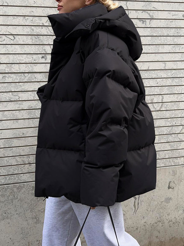 Luvik | Monivärinen Huppu Puffatakki