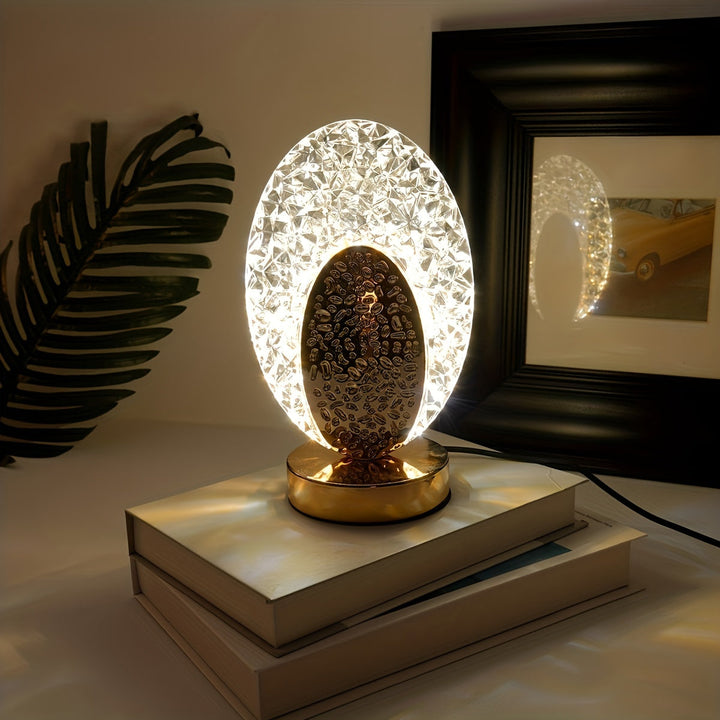 FeatherLamp - USB berøringsbordlampe med unikt fjærdesign Luvikno