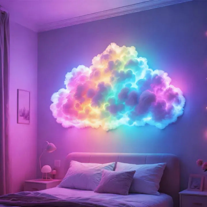 Luvikno | LED Cloud Magic Light — Fordyp deg i magisk ro og fortryllende øyeblikk av velvære