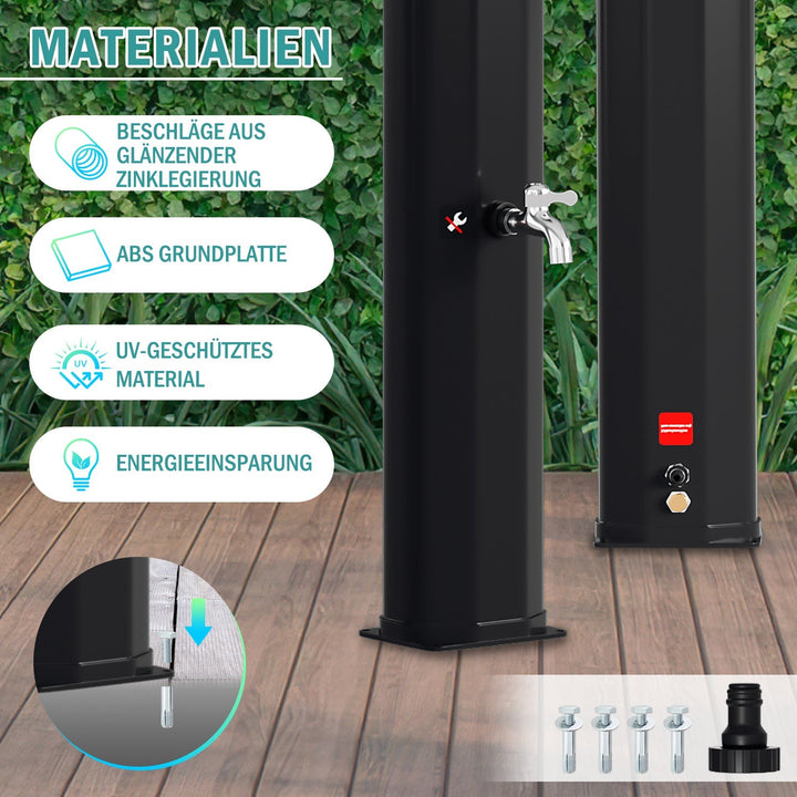 Solardusj 35L hagedusj inkl. beskyttelsesdeksel | Luvikno