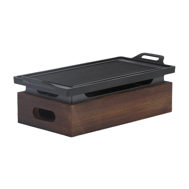 Aluminium Multifunksjons Røykfri Fat Non Stick BBQ Platte Grillpanne | Luvikno