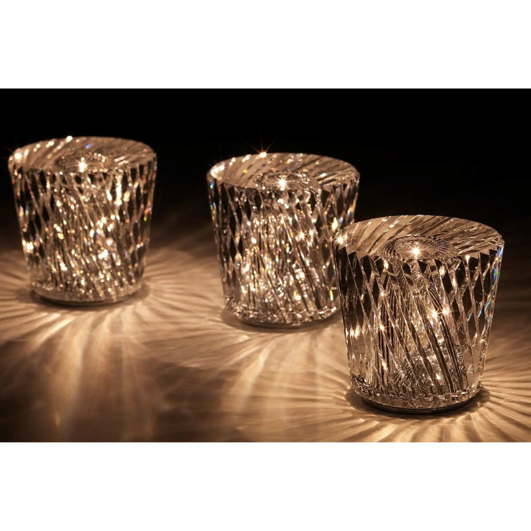 Luvikno | Lampe - Luksus Diamant Krystall LED Oppladbar Bordlampe