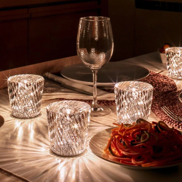 Luvikno | Lampe - Luksus Diamant Krystall LED Oppladbar Bordlampe