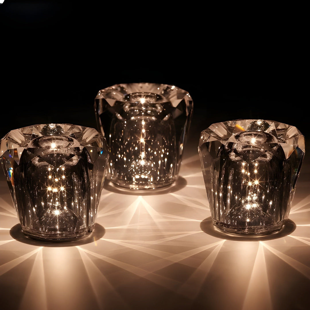 Luvikno | Lampe - Luksus Diamant Krystall LED Oppladbar Bordlampe