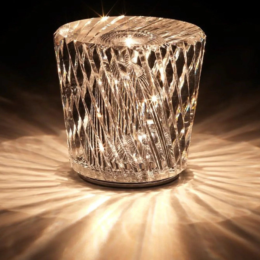 Luvikno | Lampe - Luksus Diamant Krystall LED Oppladbar Bordlampe