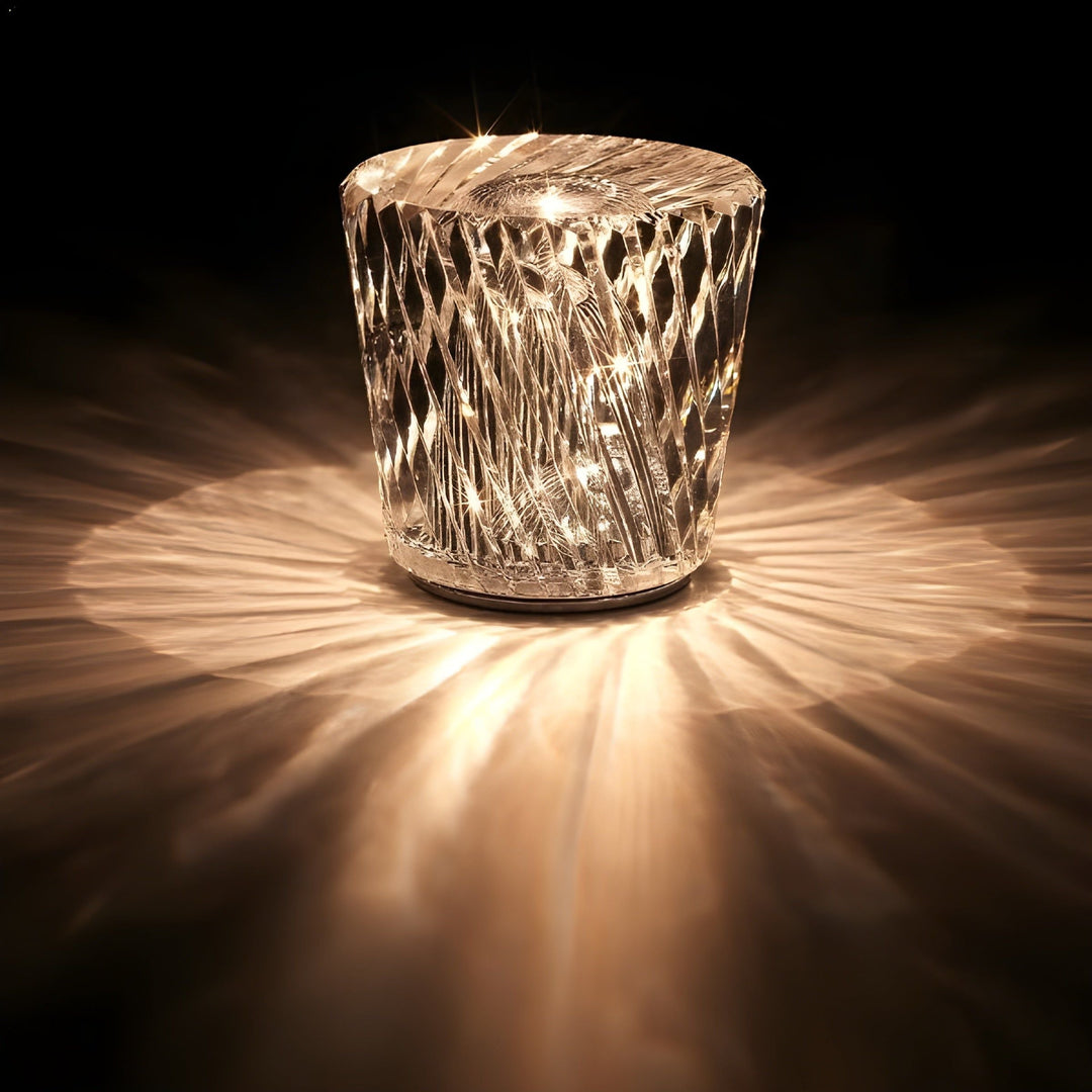 Luvikno | Lampe - Luksus Diamant Krystall LED Oppladbar Bordlampe