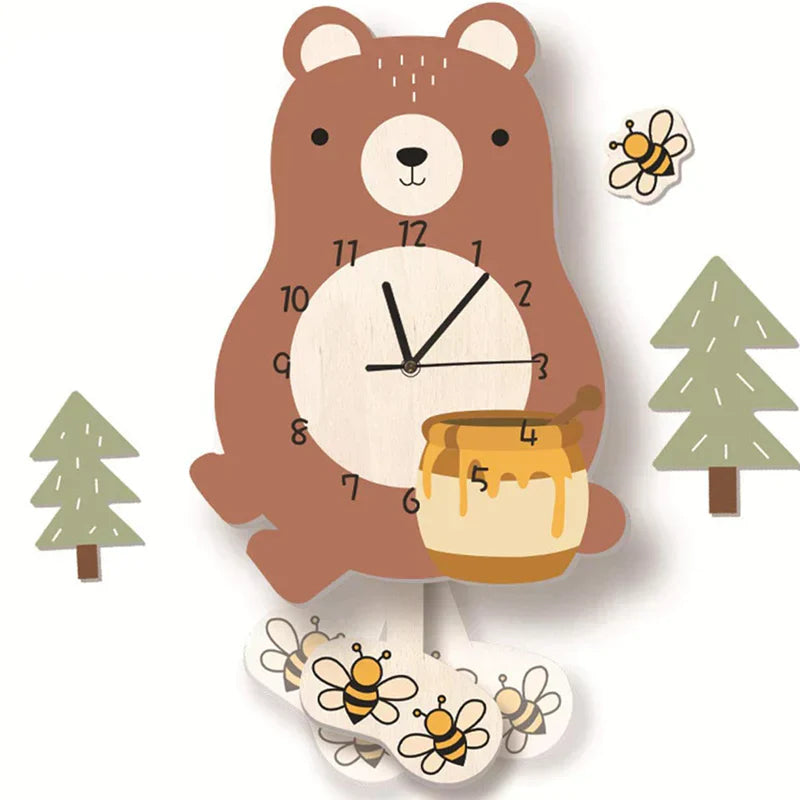 WildTime - Kunstnerisk Dyre Veggklokke Luvikno