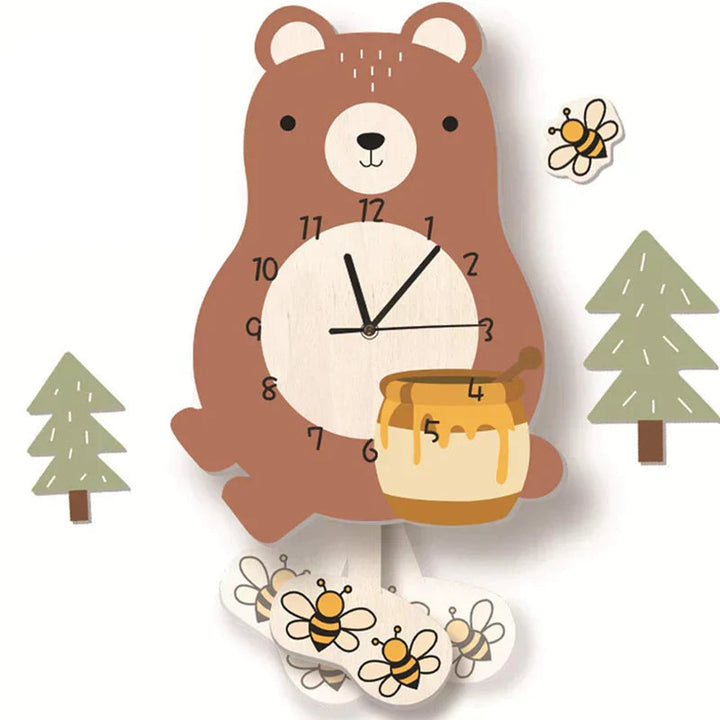 WildTime - Kunstnerisk Dyre Veggklokke Luvikno