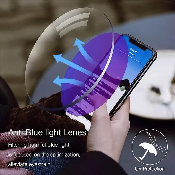 Luvikno | Avansert Anti-Blått Lys Multifokal Lesebriller - SapphireView