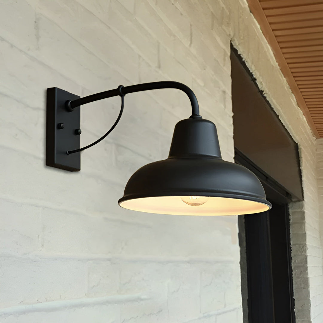 Luvikno | Rustikk jern vegglampe - Vintage utendørsbelysning