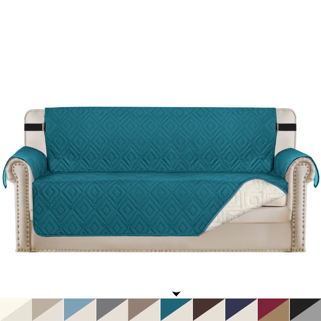 Quilted Sofa Cover Pet Protector Throw Waterproof Sofa Slip Covers 1/2/3 Settee Luvikno