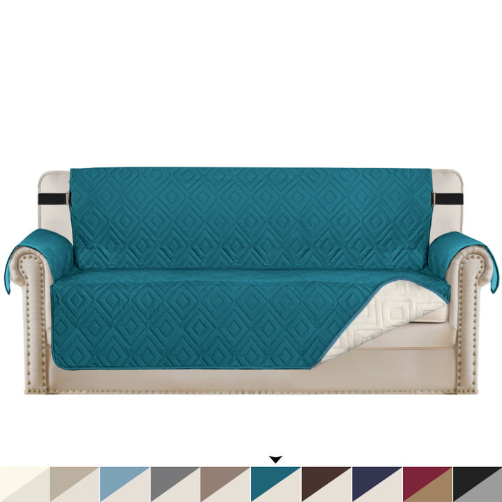 Quilted Sofa Cover Pet Protector Throw Waterproof Sofa Slip Covers 1/2/3 Settee Luvikno