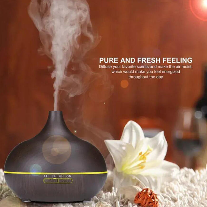 Aroma Diffuser – 500 ml med trelook | Luvikno