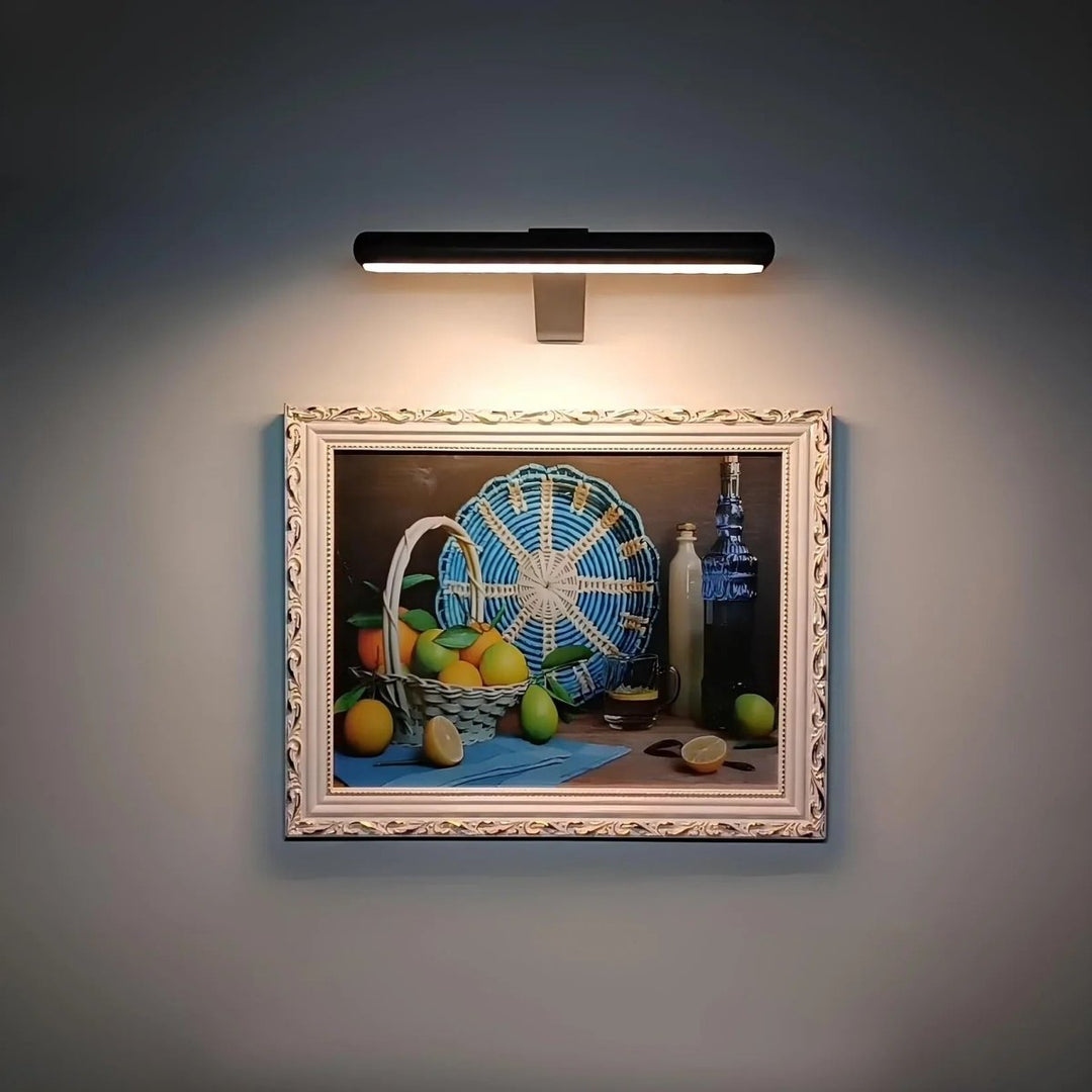 Luvikno | ArtGlow LED Vegglampe – Trådløs Belysning for Kunst og Dekorasjon