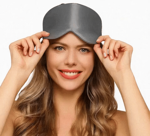 Luvikno | Luksus sovemaske laget av mulberry silke