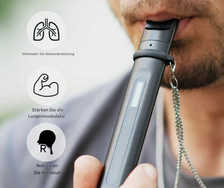 Luvikno | Intelligent Pustetrener for Pustemuskulaturtrening - BreathBoost