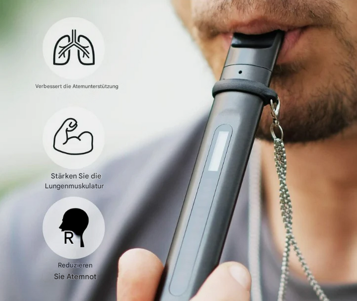 Luvikno | Intelligent Pustetrener for Pustemuskulaturtrening - BreathBoost