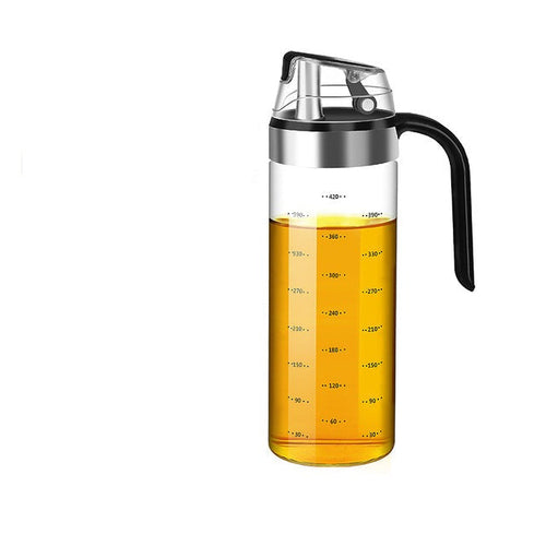 Auto Flip Krydderskrin Automatisk Lok og Tett Glass Krydderskanna | Luvikno