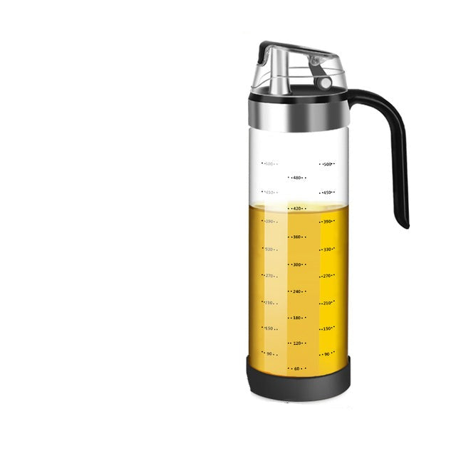 Auto Flip Krydderskrin Automatisk Lok og Tett Glass Krydderskanna | Luvikno