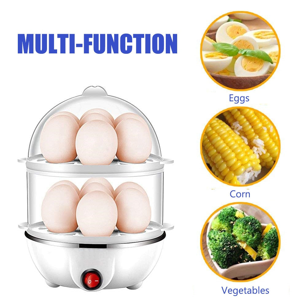 Automatisk Elektrisk Hurtig Eggkoker Dobbel Egg Kokt Eggkoker | Luvikno