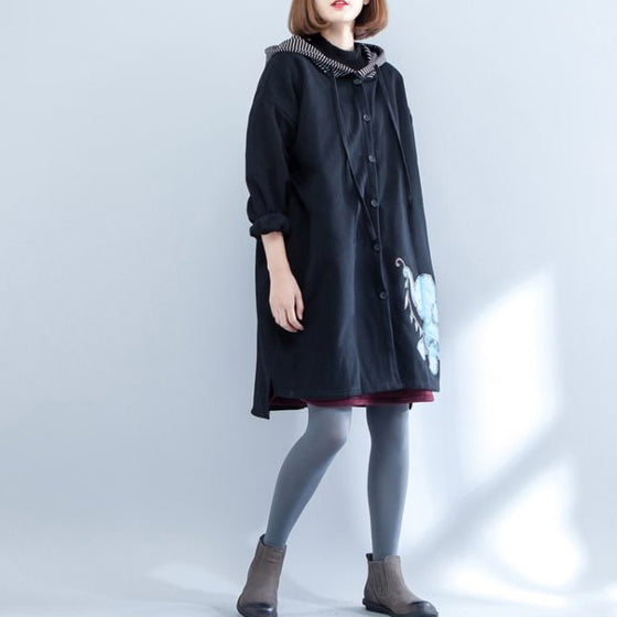 Luvik | talvi uusi paksu puuvillatakkikoot suuret rento hupparitakki