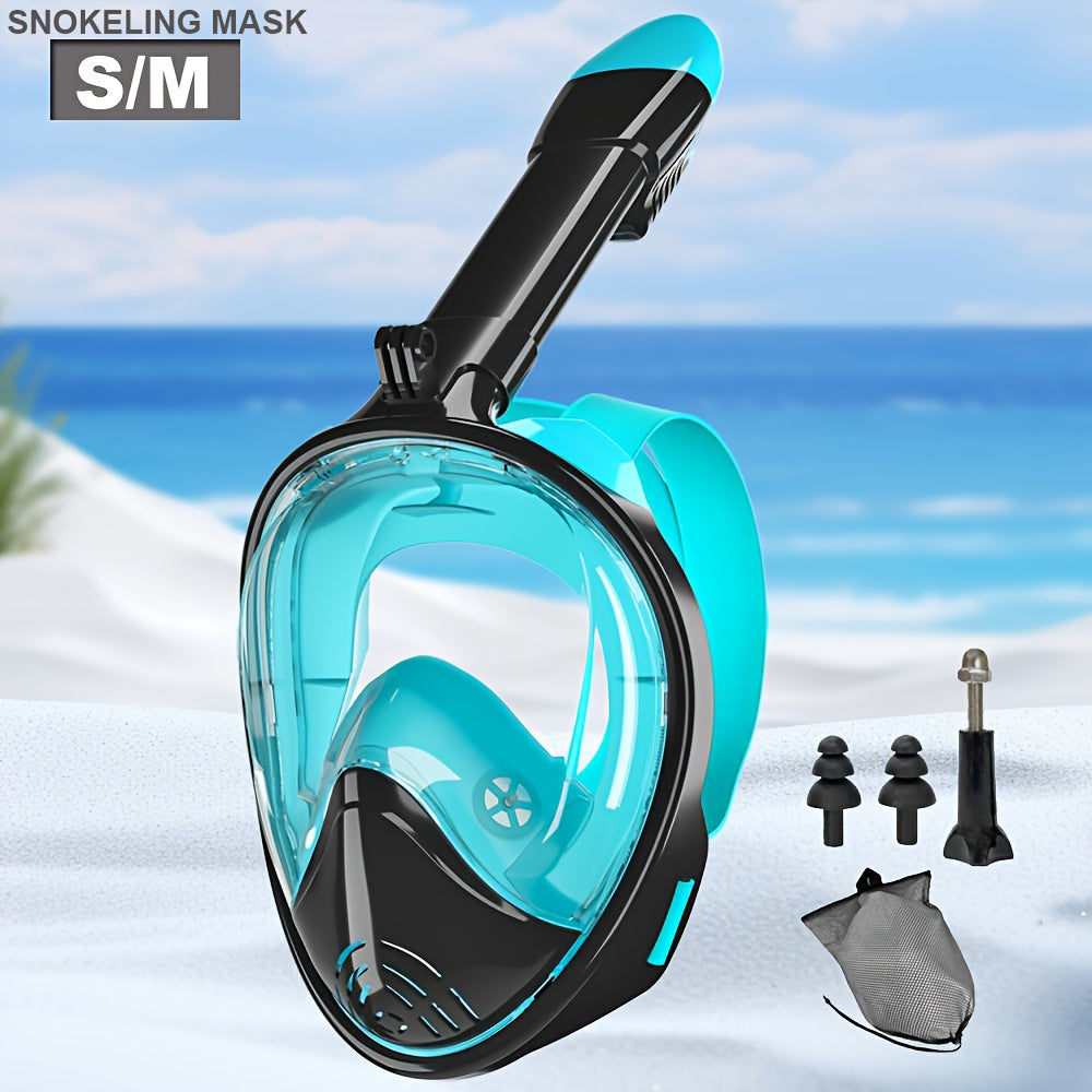 Full-face snorkelmaske med 180° synlighet | Luvikno