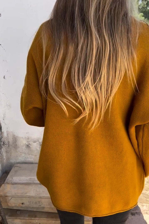 Luvik | Väri Pyöreä kaula-aukoitus Pitkähihaisessa Vapaa-ajan Vetoketju Tasku Neuletakki