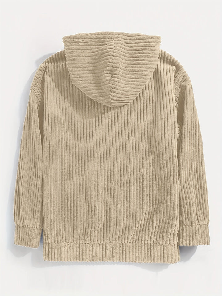 Luvik | Cordfløyel Komfort Hettegenser Sweatshirt
