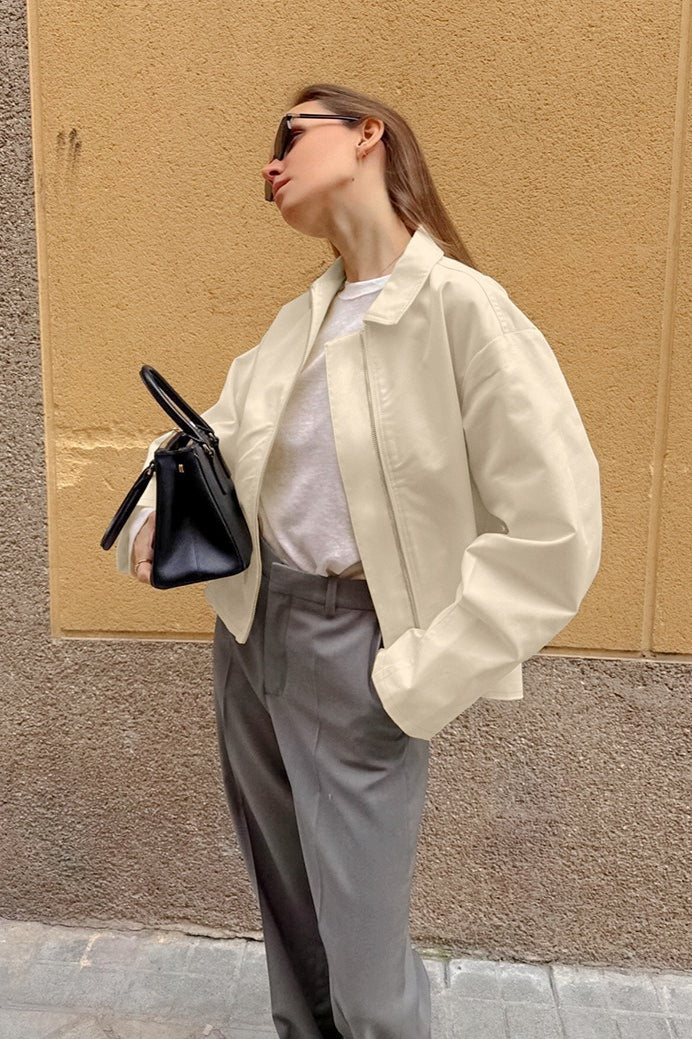 Luvik | Fit Khaki Bomulljakke