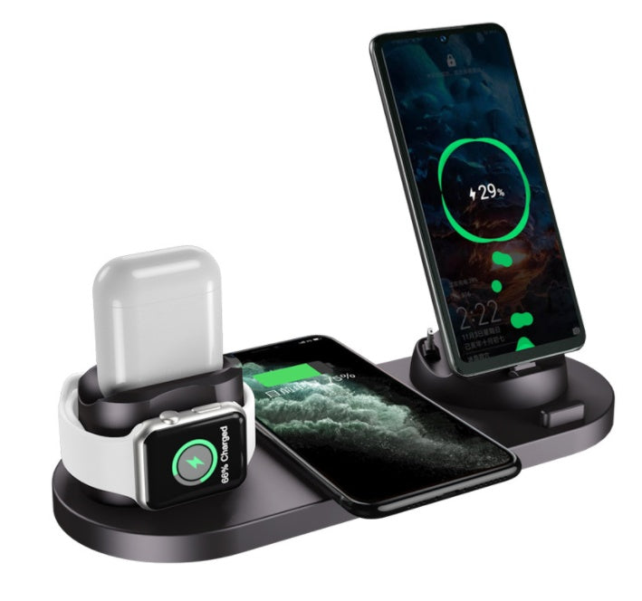6-i-1 Hurtigladestasjon for iPhone og Uhr | Luvikno
