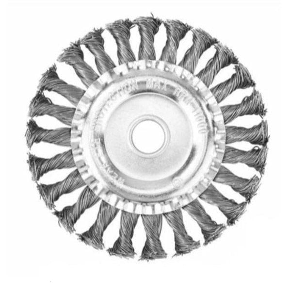 SteelTwist Ugressbørste – 360° Trimmerblad av Flettet Stål (15 cm) | Luvikno