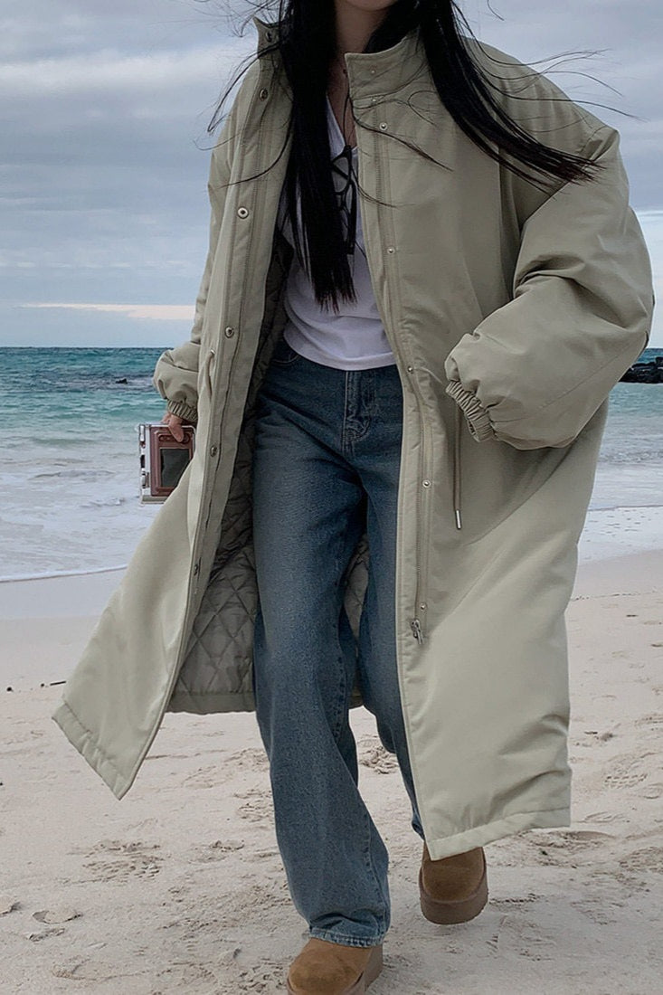 Luvik | Fit Lang Puffer-jakke