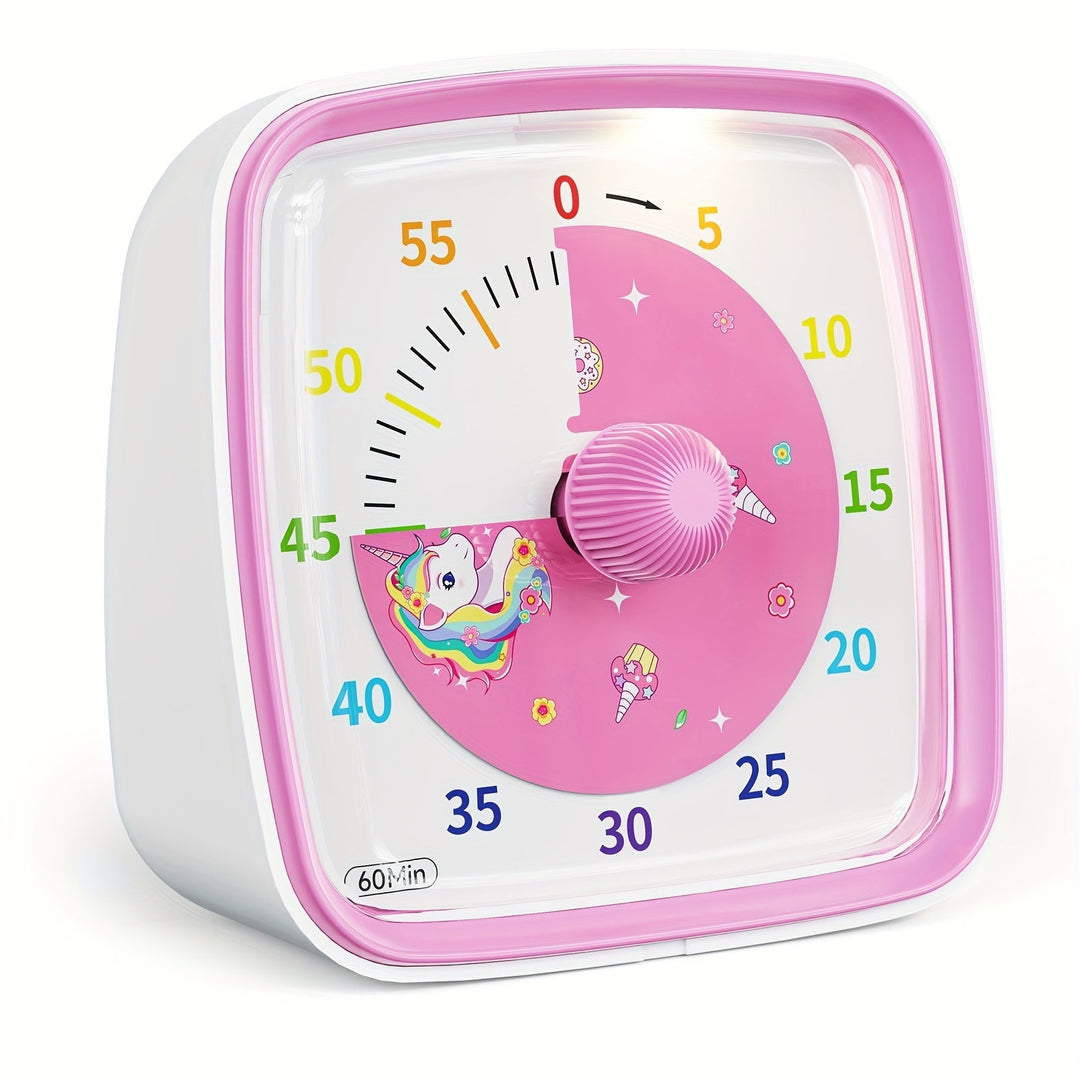 Rainbow Time Management Timer – Visuell 60-minutters nedtellingsur for studie, arbeid og hjem | Luvikno
