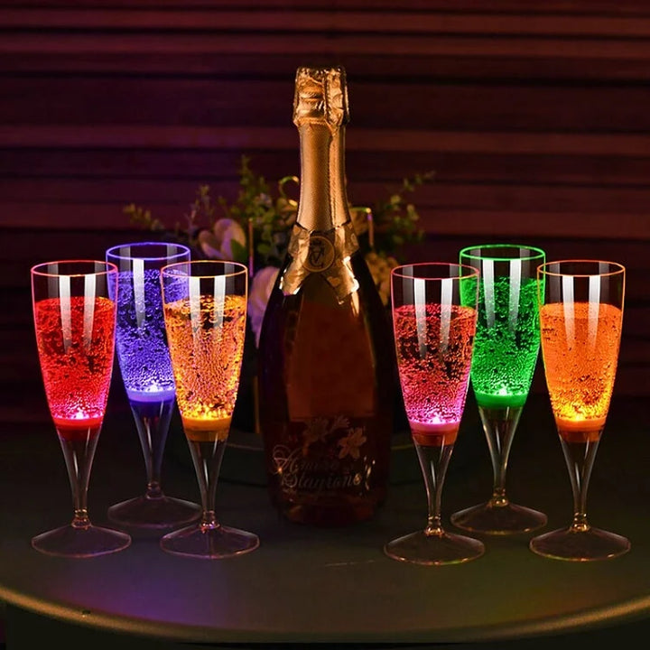 GlowSip - LED-belyst vinglasssett (6 stk) Luvikno