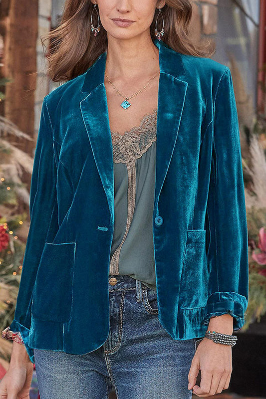 Luvik | Samt Cropped Top pieni Bleiseri