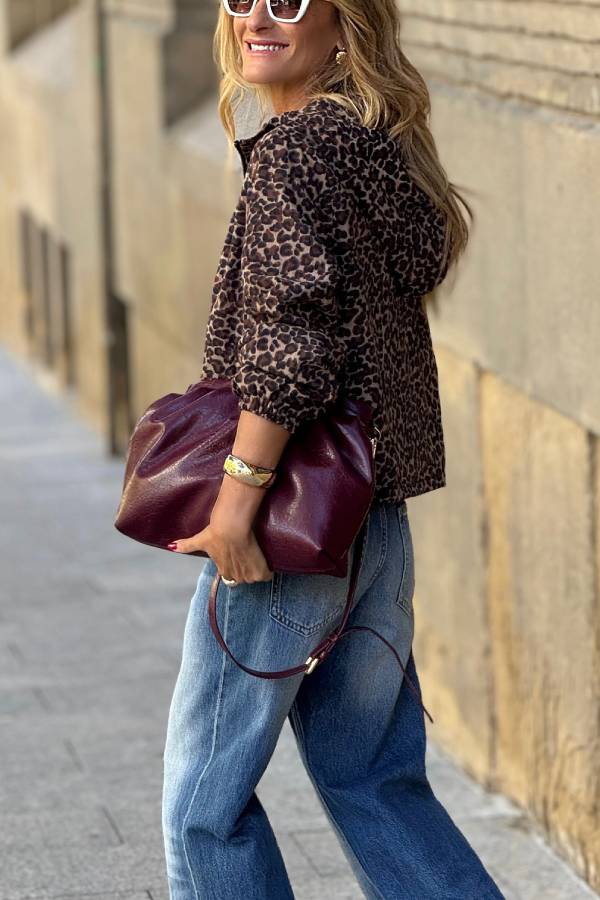 Luvik | Leopardi-kuvio takki