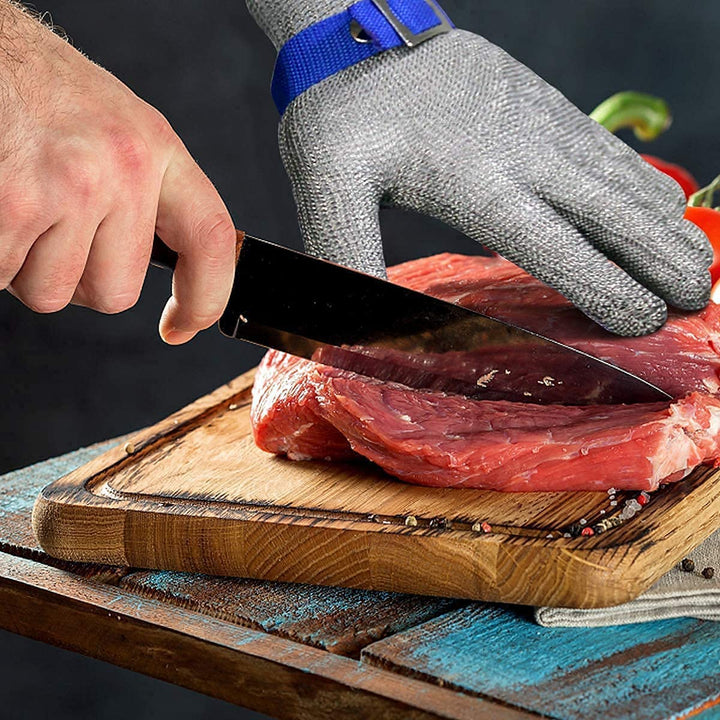 Luvikno | Safehands - Metallhanske med Rustfritt Stål Gitter (1+1 Gratis)
