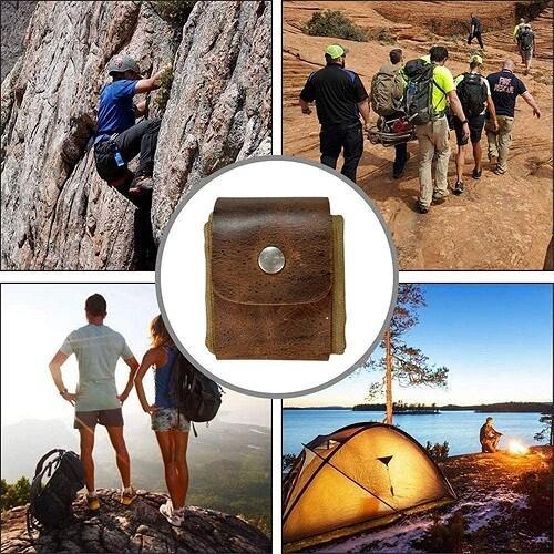 Dimoohome™ Lærrete og kanvas bushcraft bag | Luvikno