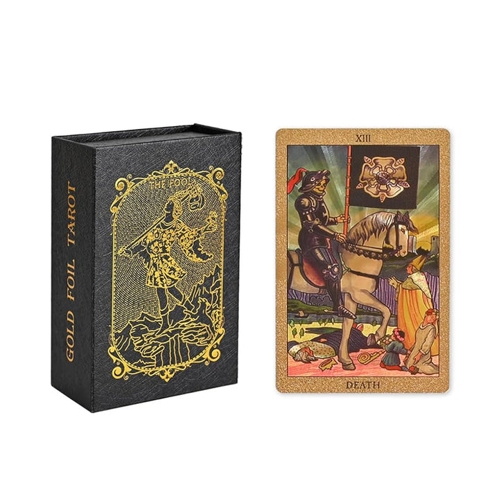 Luvikno | Utforsk den mystiske verden av tarot Gullfarget tarot