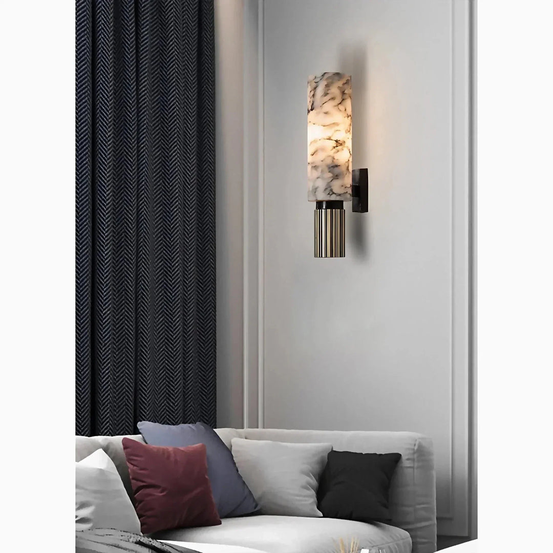 Luvikno | Stylish Marmor Vegglampe - For Luksuriøst og Atmosfærisk Interiør