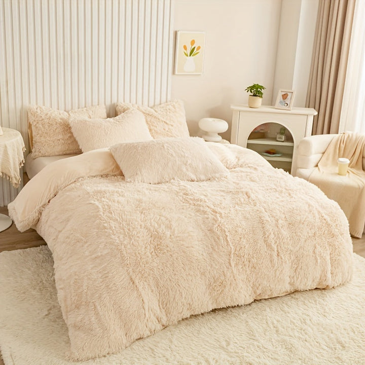 Luvikno | Ultra Soft Plush Duvet Cover Set with Zipper - Luksus & Komfort